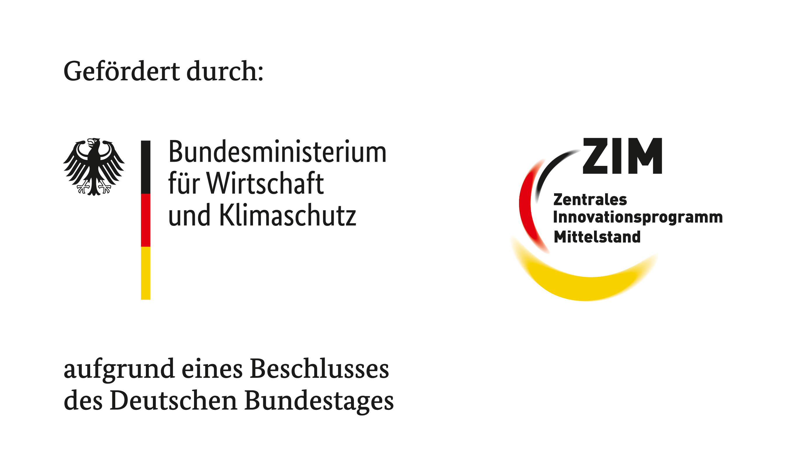 Gefördert durch das Bundesministerium für Wirtschaft und Klimaschutz aufgrund eines Beschlusses des Deutschen Bundestages, Zentrales Innovationsprogramm Mittelstand